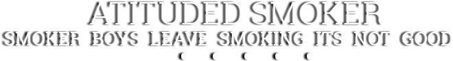 Attitude Smoker Message PNG Image