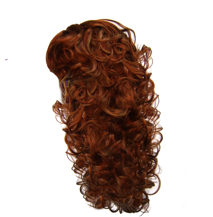 Auburn Curls Texture PNG Image