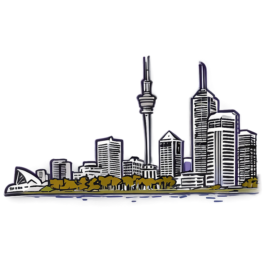 Auckland Skyline Png Urm49 PNG Image