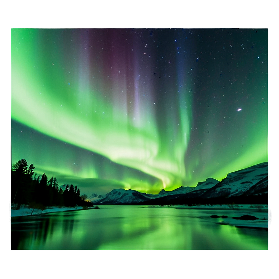 Aurora Borealis Night View Png 65 PNG Image