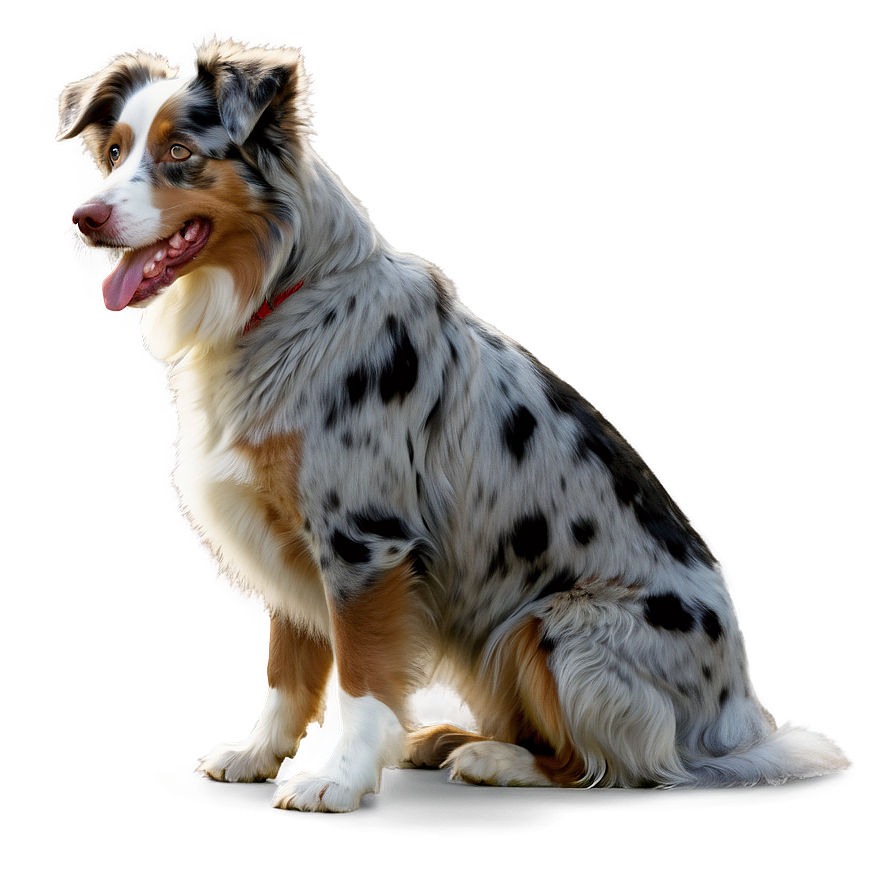 Australian Shepherd In Field Png 59 PNG Image