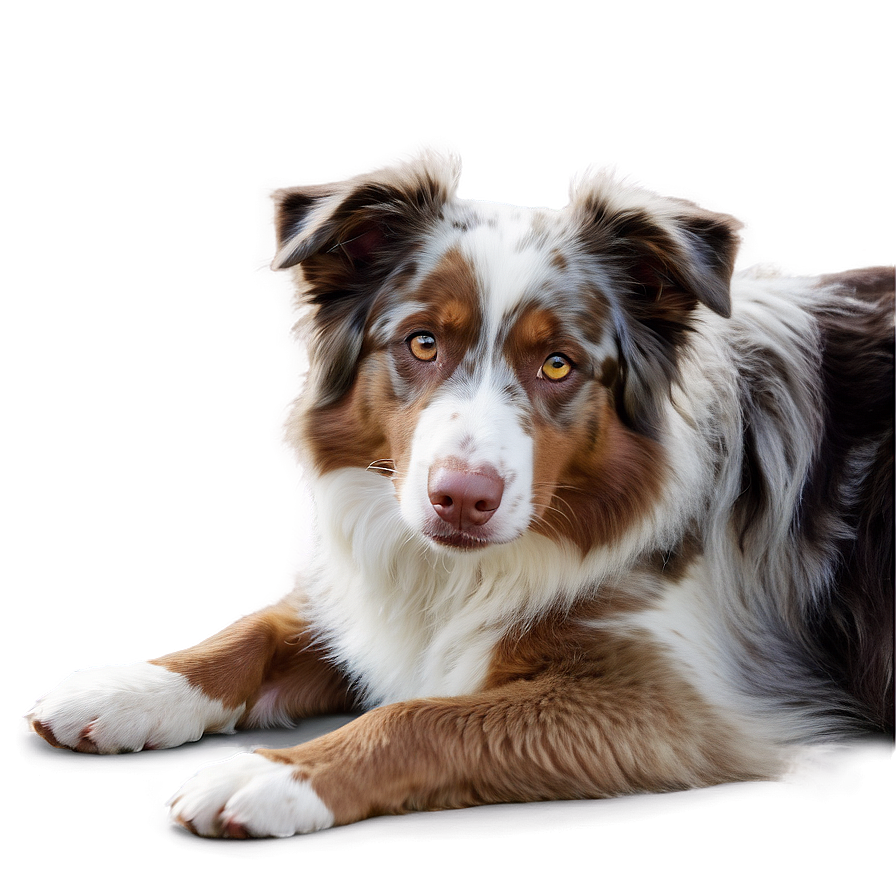 Australian Shepherd Laying Down Png Eid PNG Image