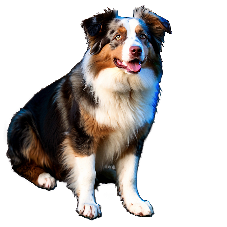 Australian Shepherd Laying Down Png Sht63 PNG Image