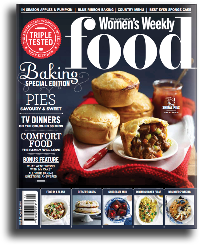 Australian Womens Weekly Food Magazine Baking Edition PNG Image