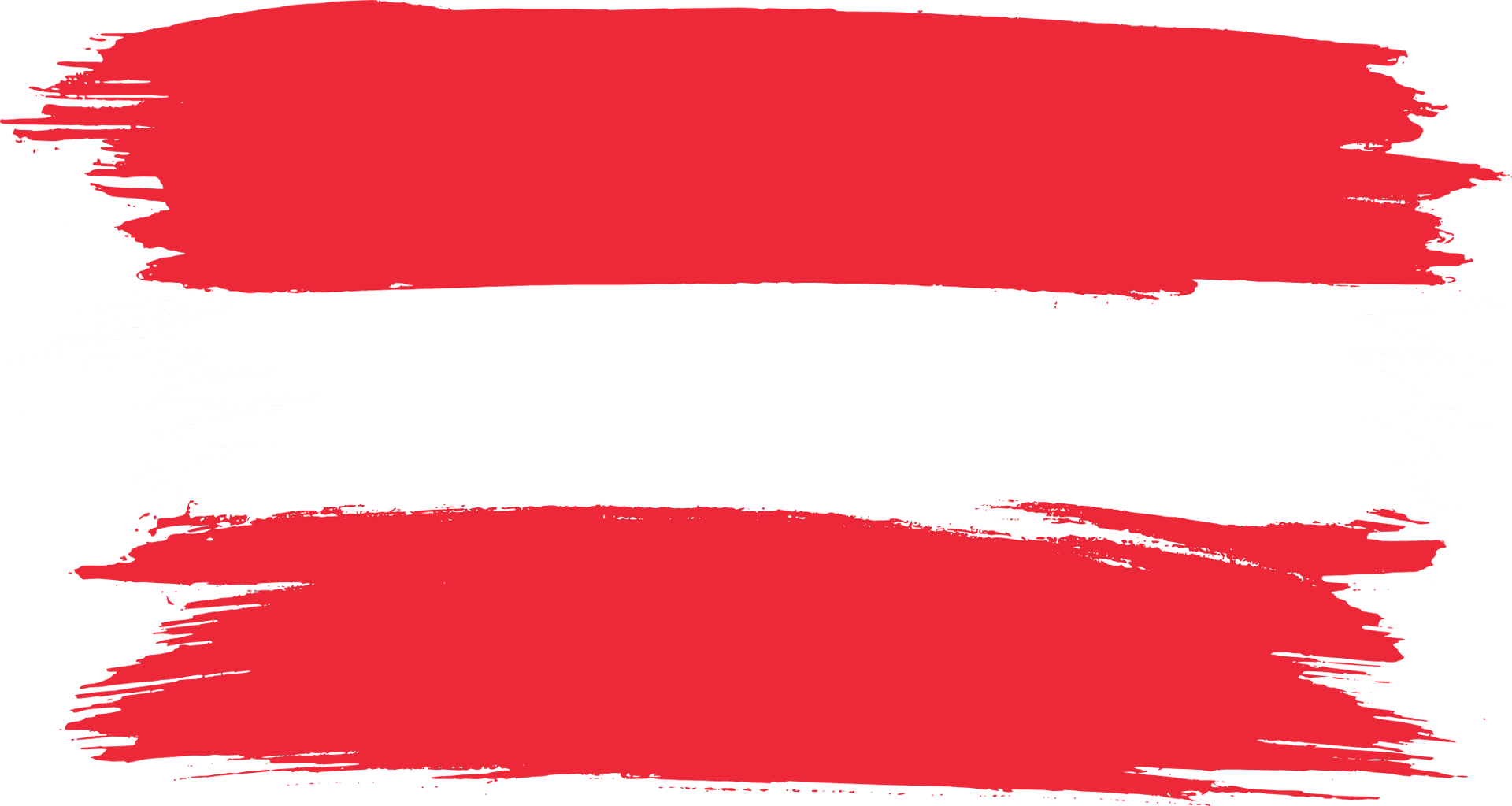 Austrian Flag Brushstroke PNG Image