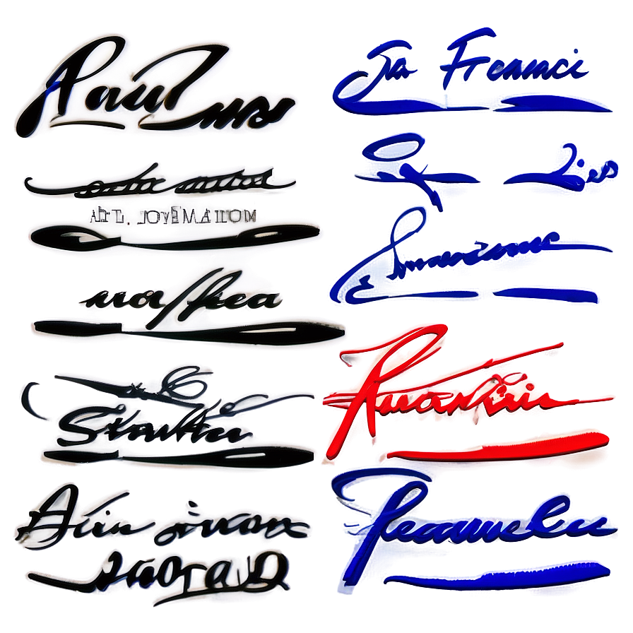 Authentic Signature Examples Png Oxh PNG Image