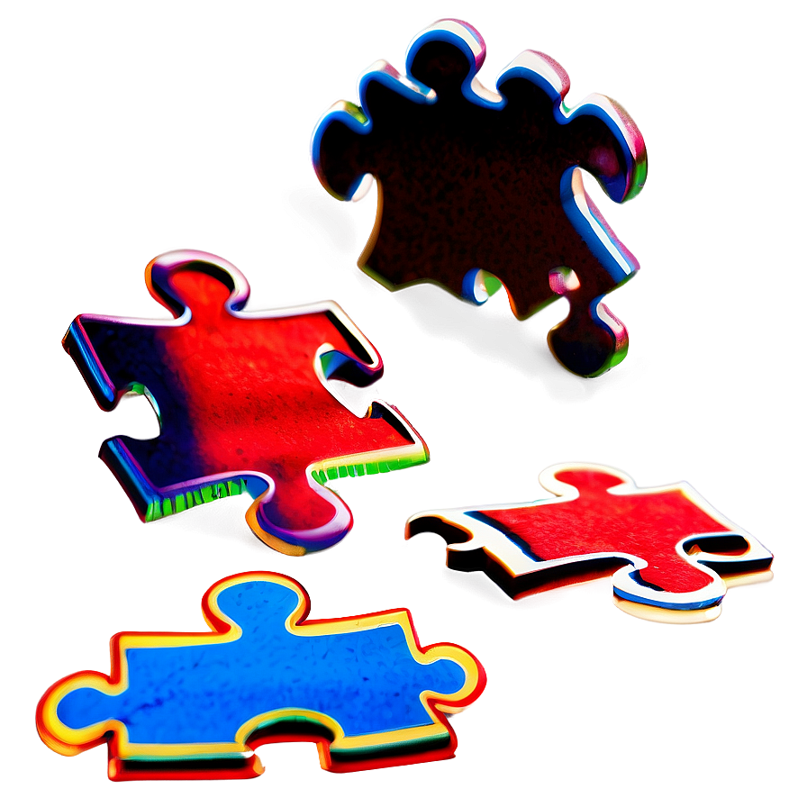 Autism Acceptance Puzzle Outline Png 6 PNG Image