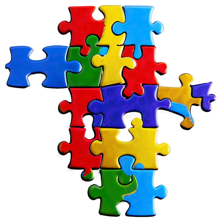 Autism Puzzle Piece And Stars Png Kcl PNG Image