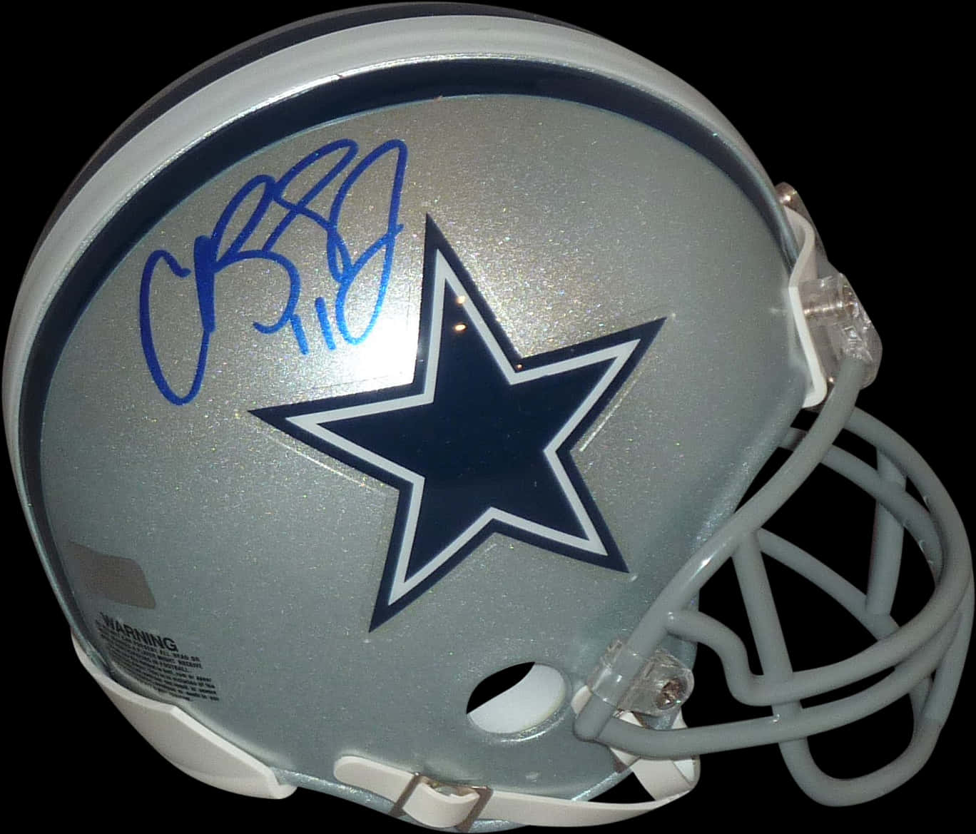 Autographed Dallas Cowboys Helmet PNG Image