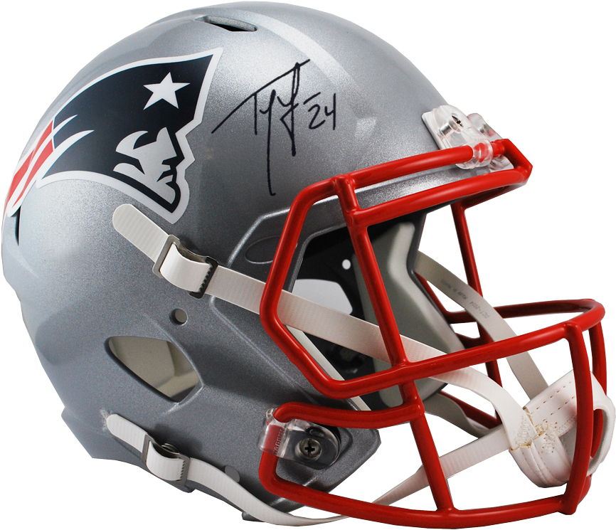 Autographed Patriots Football Helmet PNG Image