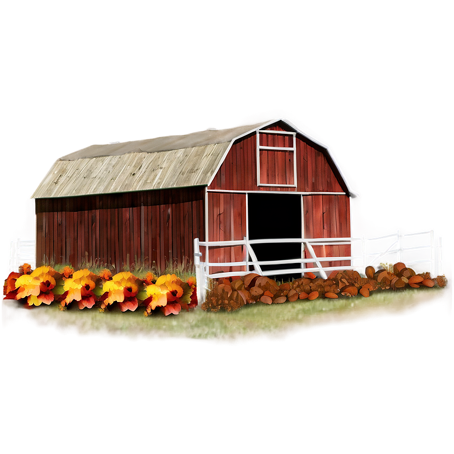 Autumn Barn Setting Png Mkt83 PNG Image