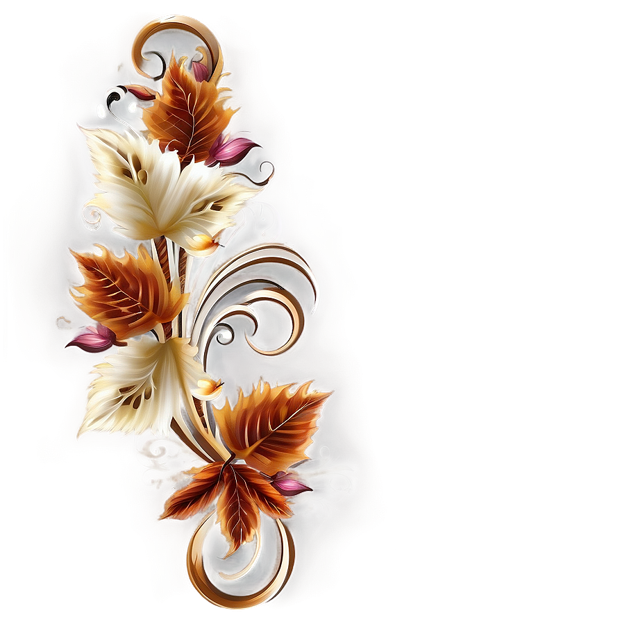 Autumn Floral Pattern Png Jbn55 PNG Image