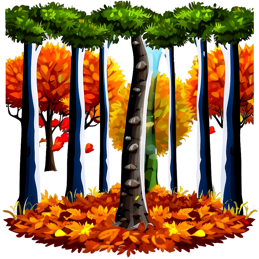 Autumn Forest Scenery Landscape Png 06232024 PNG Image