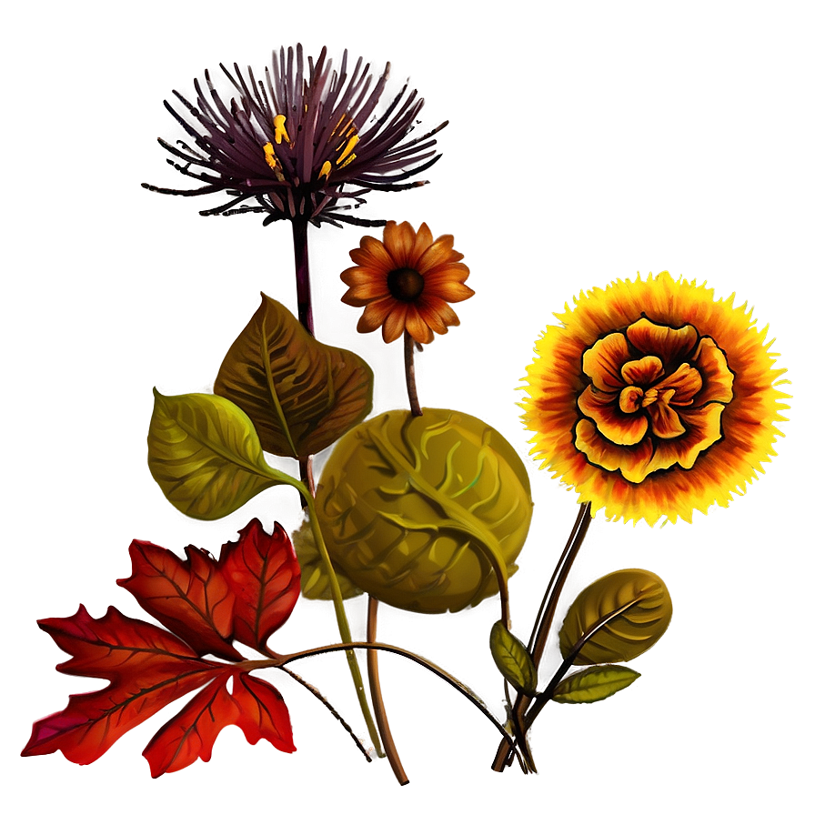 Fall Flowers PNG Images [100+] - SubPNG.com