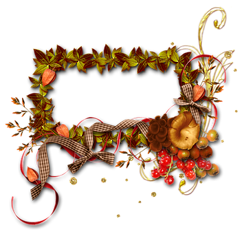 Autumn Harvest Frame PNG Image