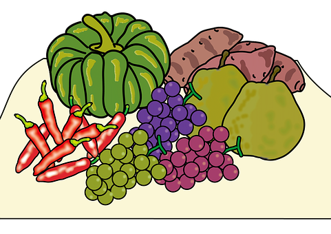 Autumn Harvest Illustration PNG Image