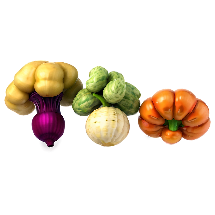 Autumn Harvest Vegetables Png Psb PNG Image