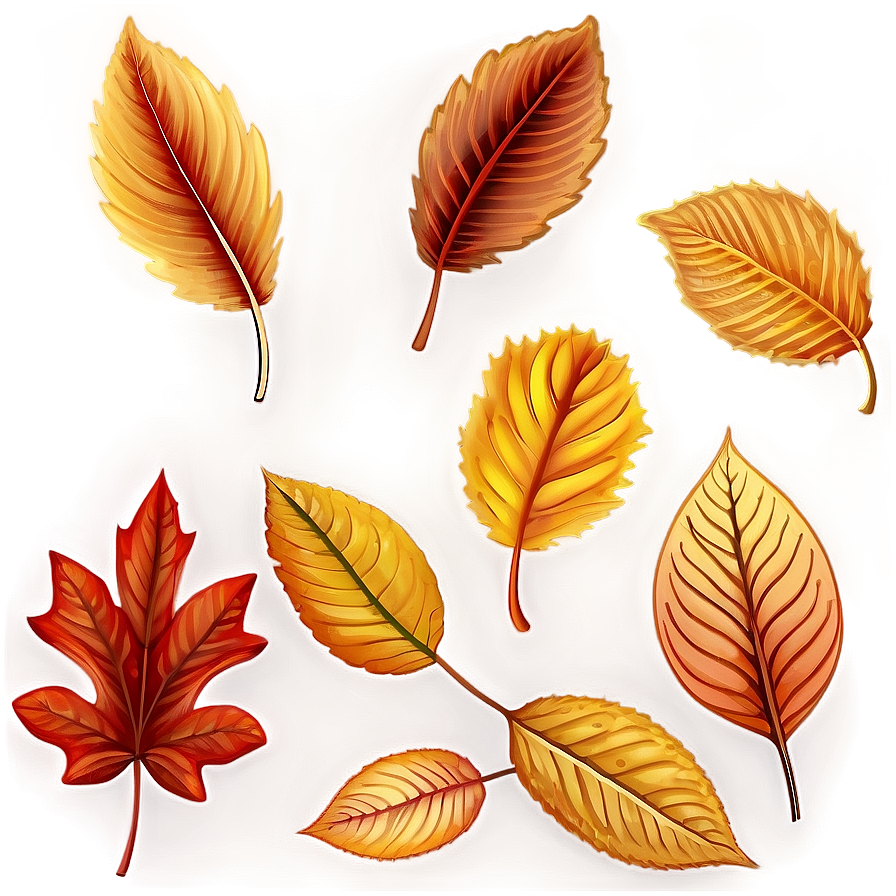 Autumn Leaf Pattern Png 06202024 PNG Image