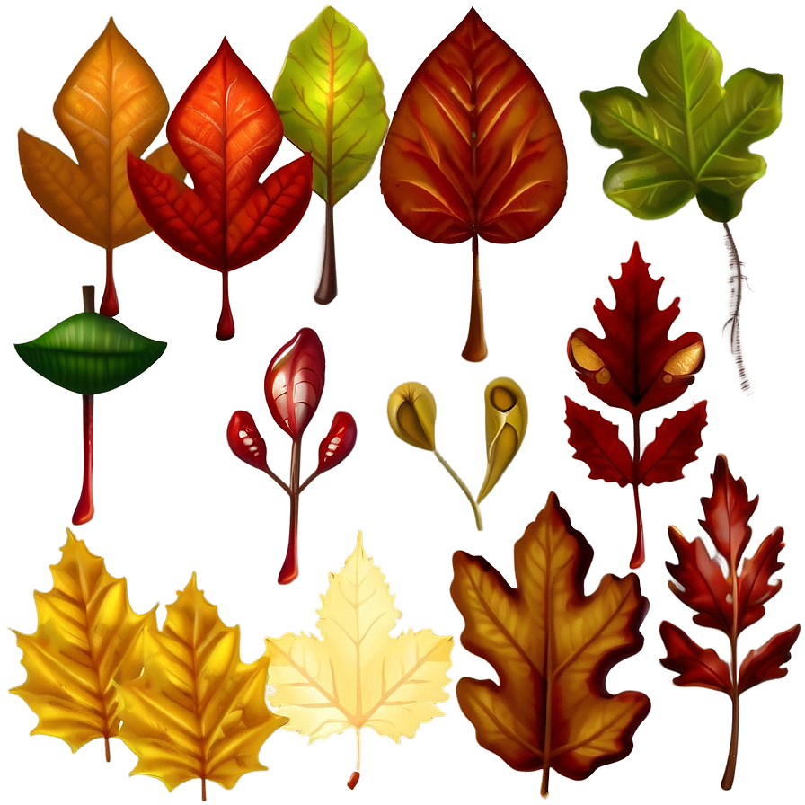 Autumn Leaves Thanksgiving Png Gao PNG Image