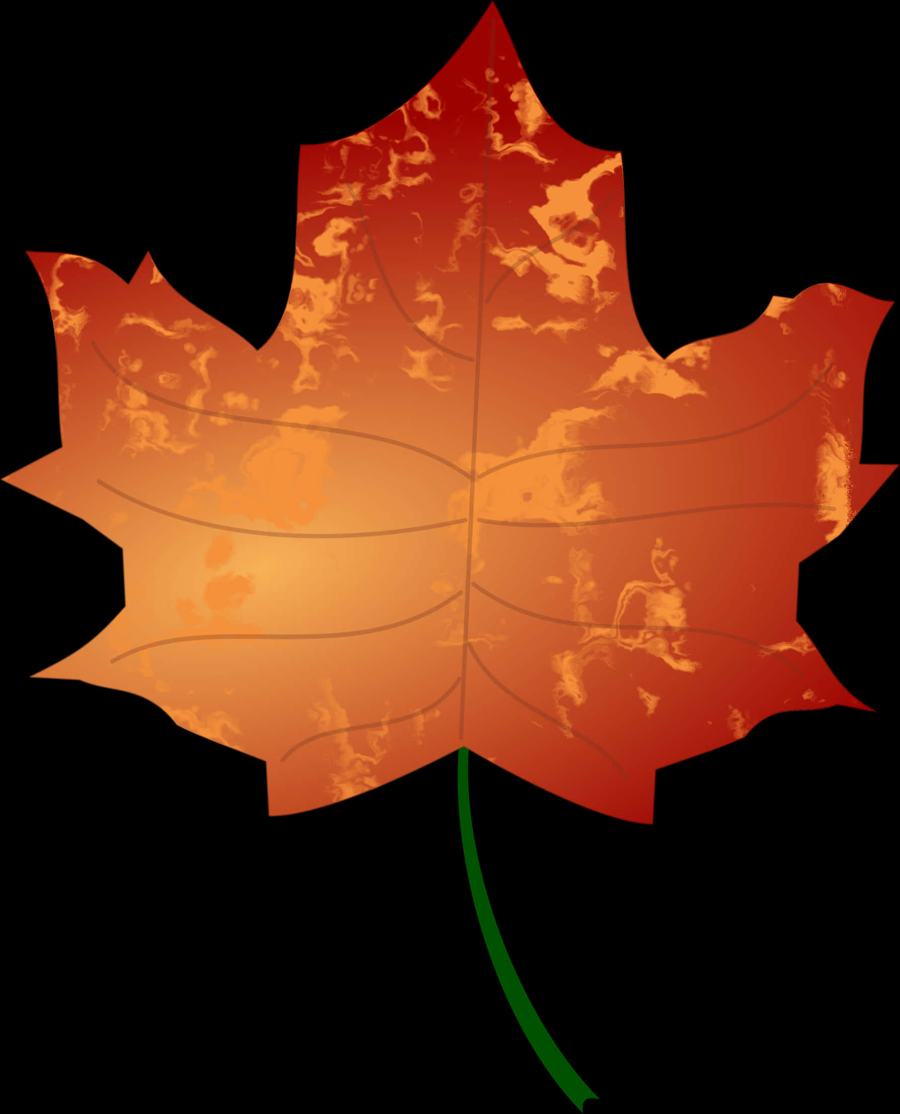 Autumn Maple Leaf Graphic PNG Image