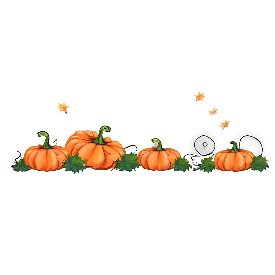 Autumn Pumpkin Patch Scene Png 18 PNG Image