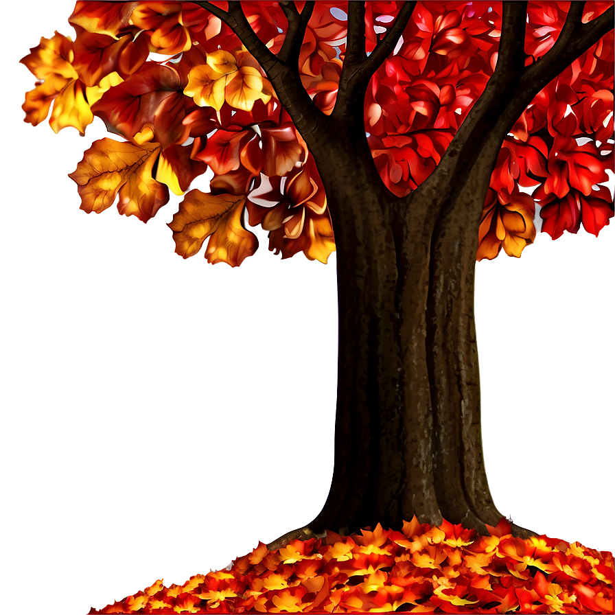 Autumn Red Tree Image Png 06252024 PNG Image