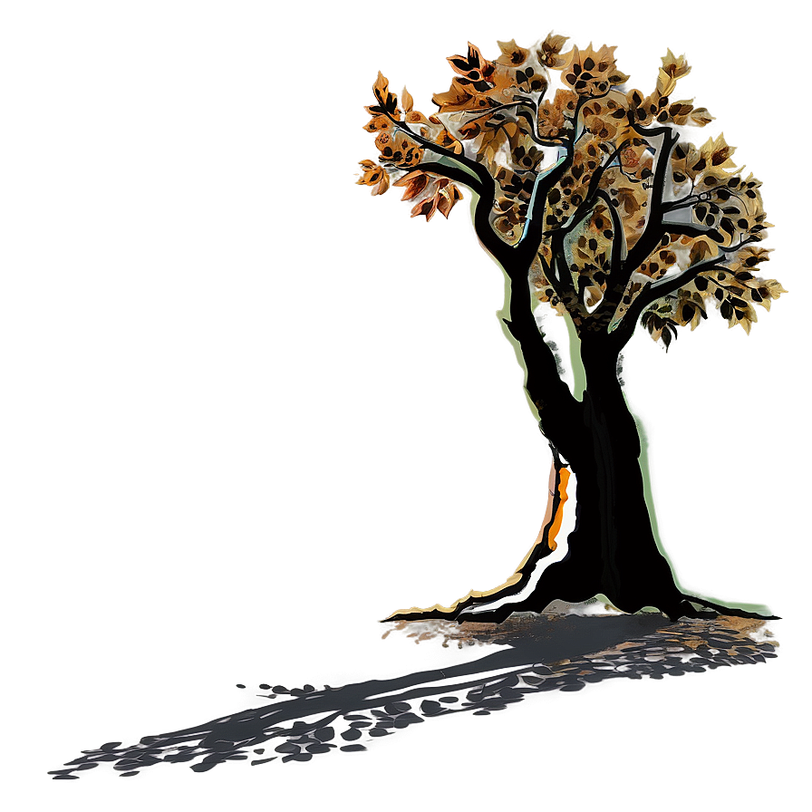 Autumn Tree Shadow Png Rtg PNG Image