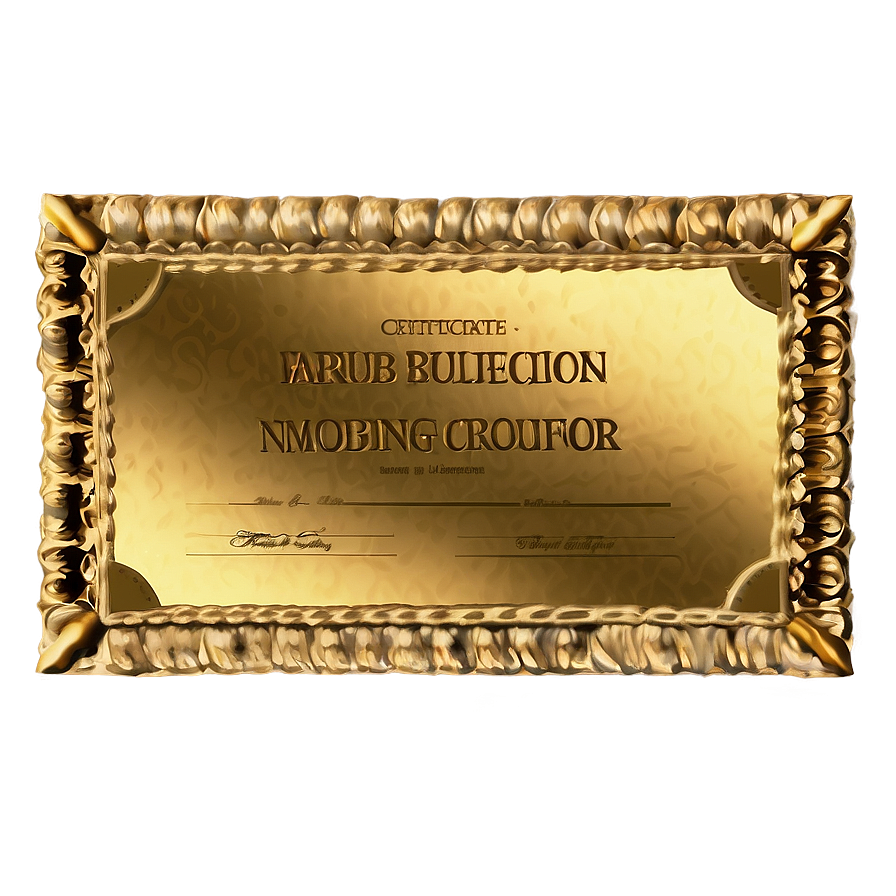 Award Certificate Png 55 PNG Image