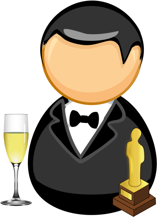 Award Winning Actor Cartoon PNG Image