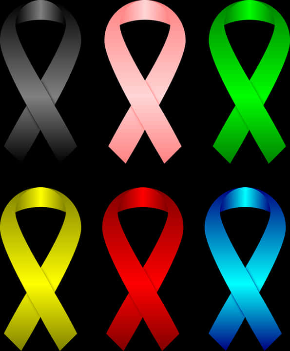 Awareness Ribbons Collection PNG Image