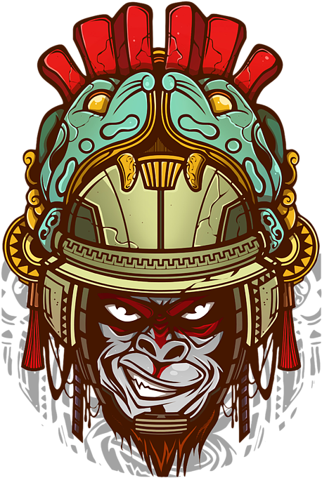 Aztec_ Warrior_ Artwork PNG Image