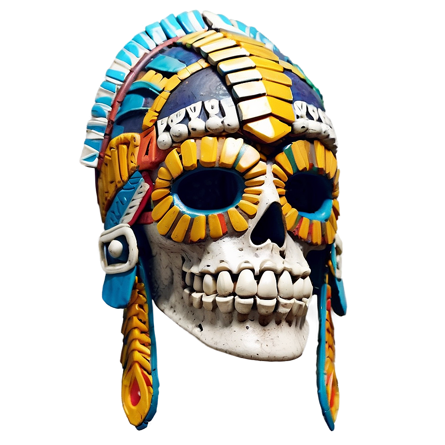 Aztec Warrior Skull Mask Png Sti20 PNG Image