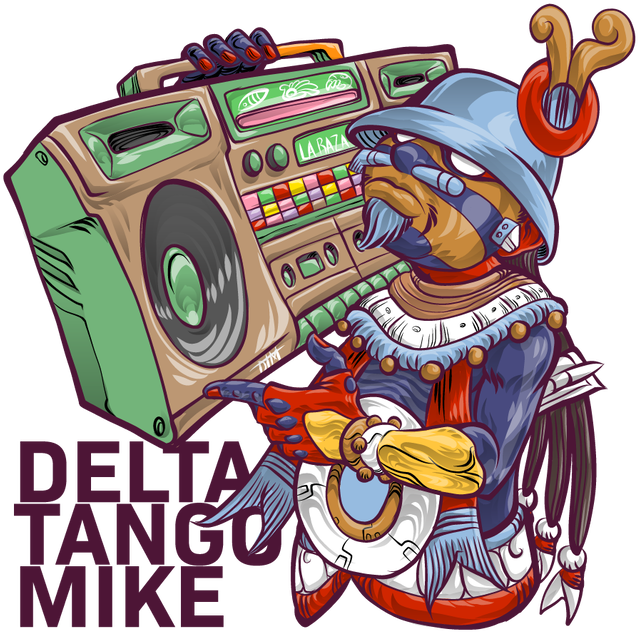 Aztec Warriorwith Boombox PNG Image