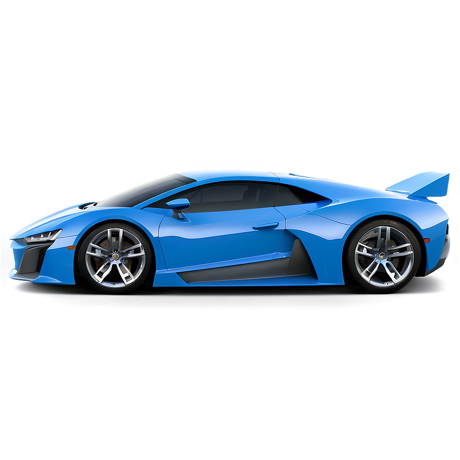 Azure Blue Car Prototype Png 06252024 PNG Image