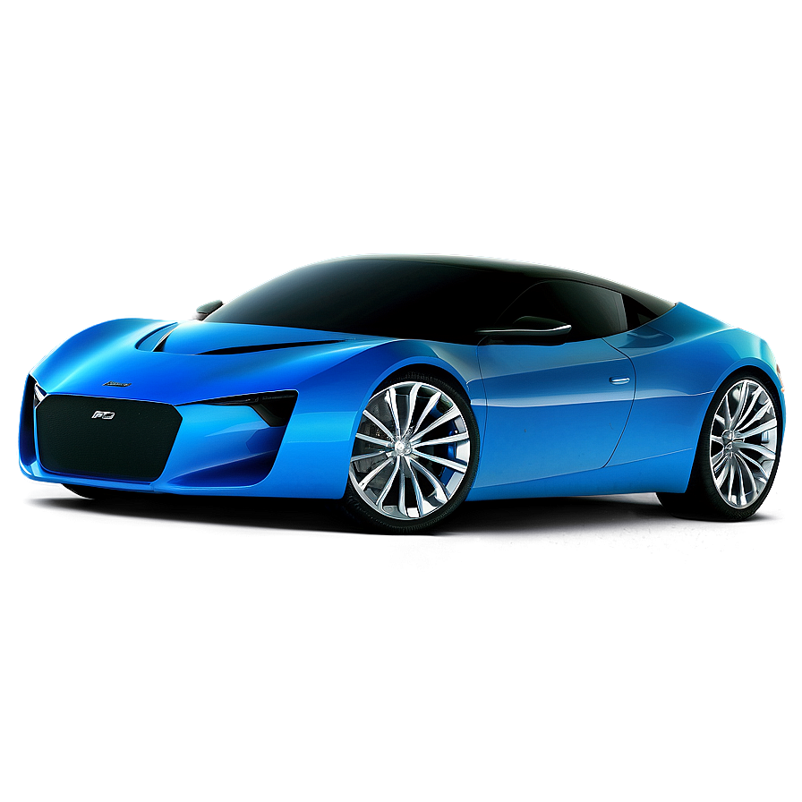 Azure Blue Car Prototype Png Tsg17 PNG Image