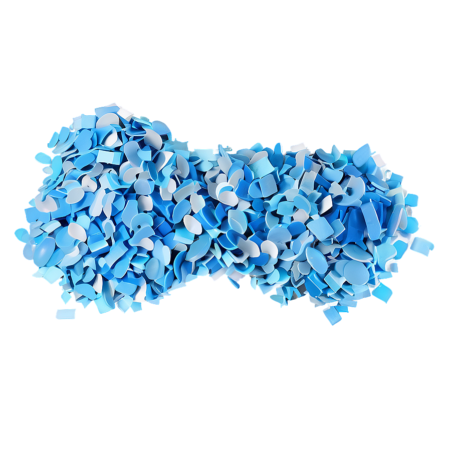 Azure Blue Confetti Float Png Xel PNG Image