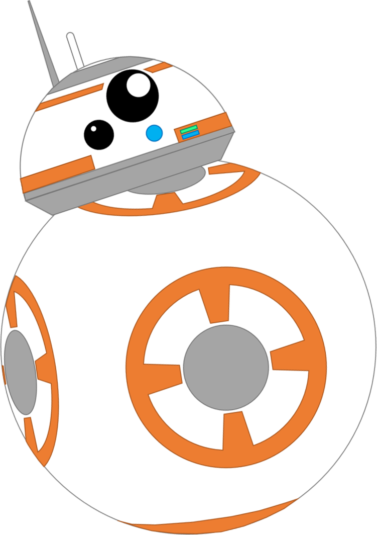 B B8 Droid Star Wars Vector Art PNG Image