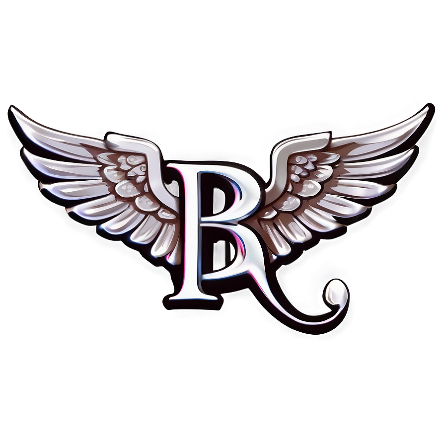 B Letter With Wings Png 05242024 PNG Image