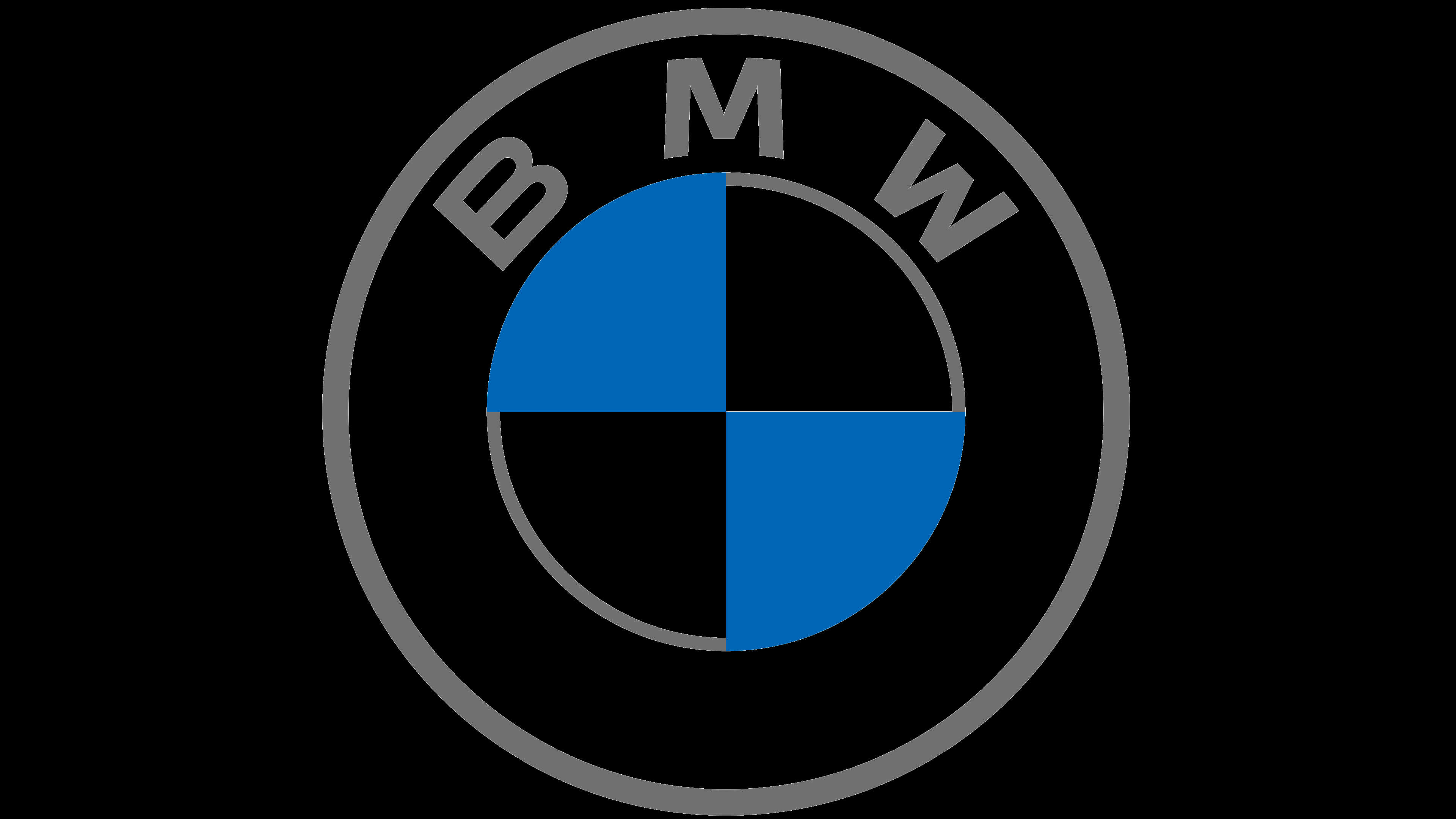 B M W Logo Black Background PNG Image