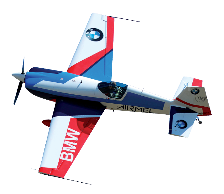 B M W Sponsored Aerobatic Airplane PNG Image