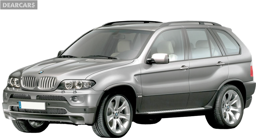 B M W X5 Silver S U V Side View PNG Image