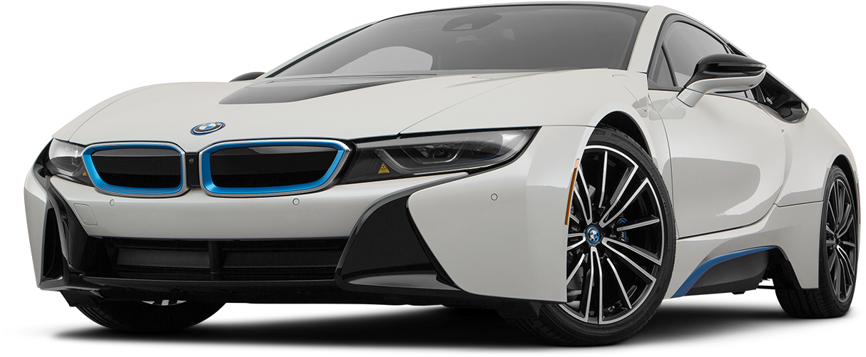 B M Wi8 Plugin Hybrid Sports Car PNG Image