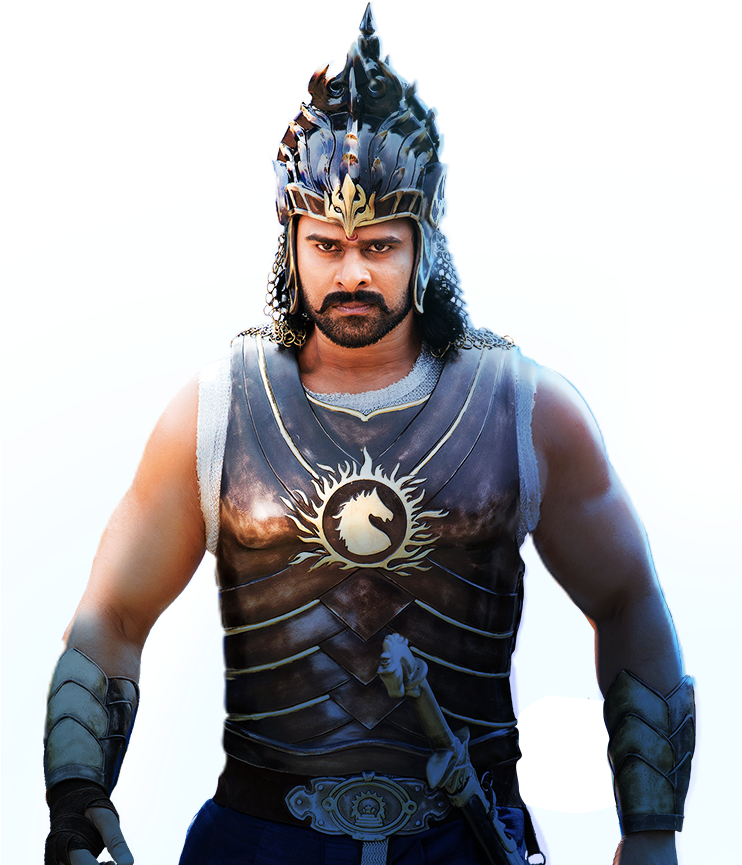 Baahubali Warrior King Pose PNG Image