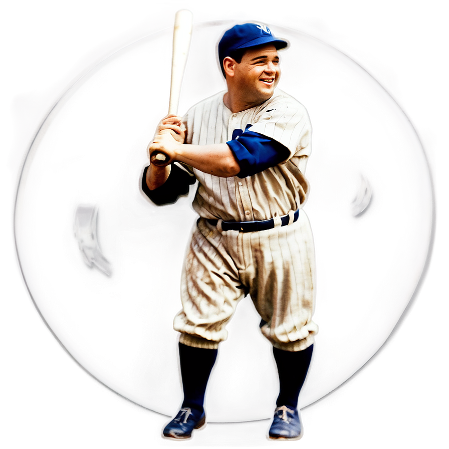 Babe Ruth Vintage Memorabilia Png Nhc26 PNG Image