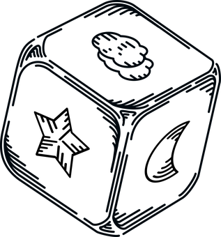 Baby Block Drawing Outline PNG Image