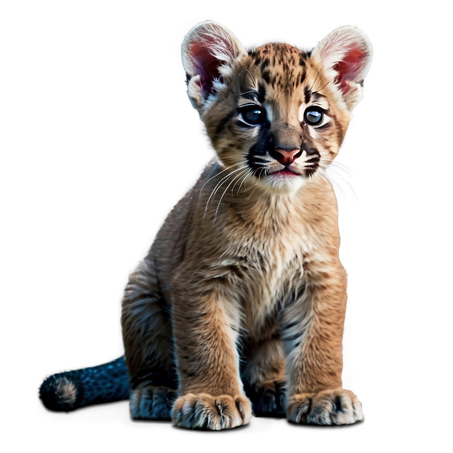 Baby Cougar Cub Png Oqa PNG Image