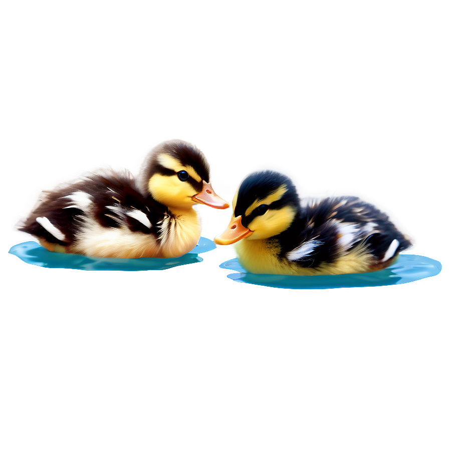 Baby Ducks Swimming Png 06202024 PNG Image