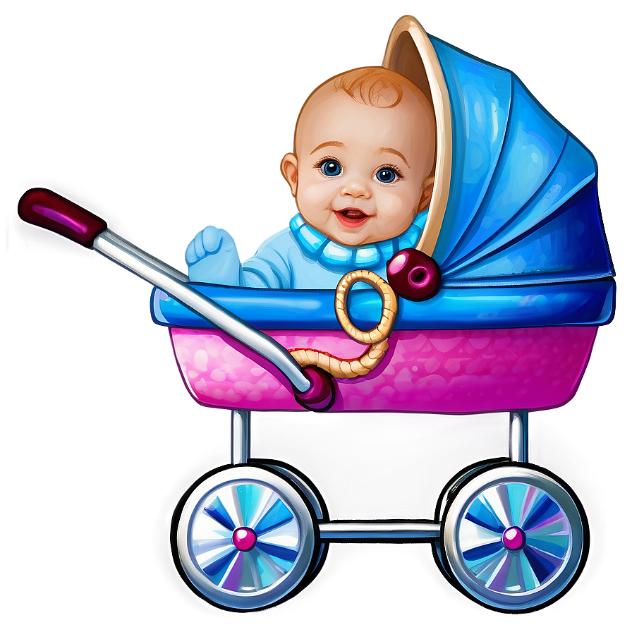 Baby In Carriage Png Pct PNG Image