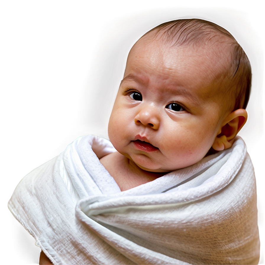 Baby In Swaddle Png Ypg PNG Image