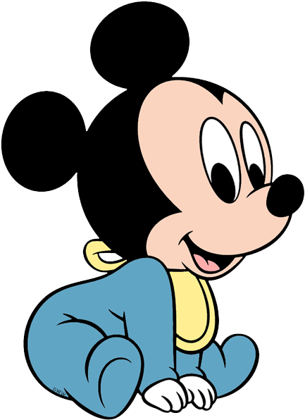 Baby Mickey Cartoon Character PNG Image